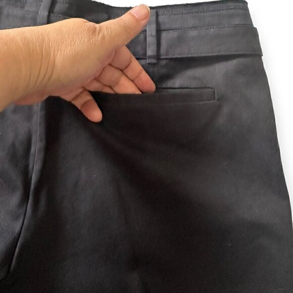 Prada Blue Cropped Cotton Pants, Size Italian 46/L, with matching belt - Picture 13 of 16